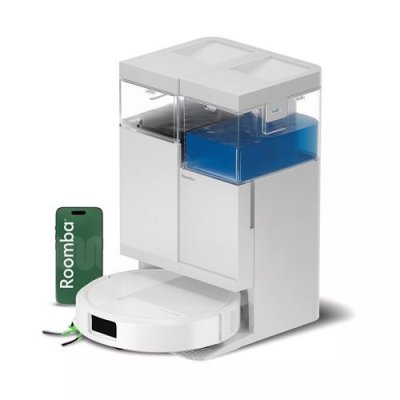 IROBOT ROOMBA PLUS 515 COMBO ROBOT + AutoWash dock, Blanc