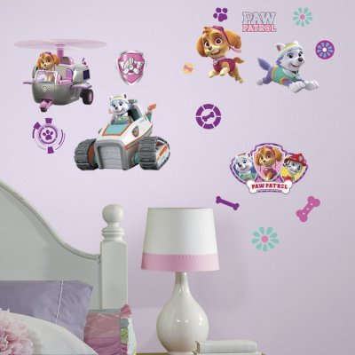 ROOMMATES  stickers muraux Paw Patrol vinyle 30 pi&egrave;ces