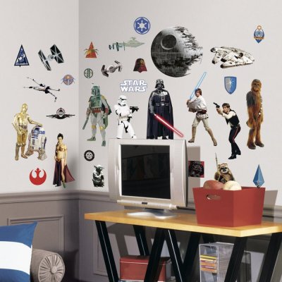 ROOMMATES  stickers muraux Star Wars Classic vinyle 31 pi&egrave;ces