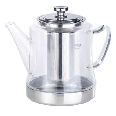 ROSENSTEIN & SOHNE Rosenstein & S&ouml;hne Th&eacute;i&egrave;re-bouilloire 1,5 L avec passe-th&eacute; en acier inoxydable