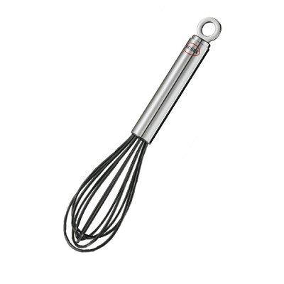 GENERIQUE R&ouml;sle - Fouet classique acier inoxydable/silicone - Noir : 22 cm