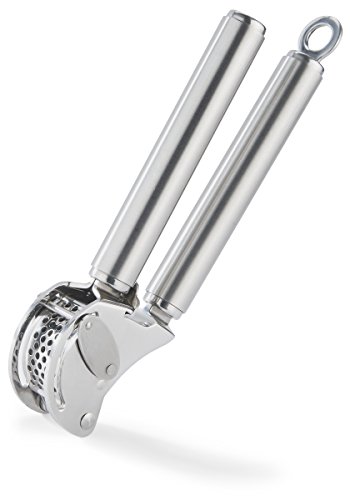 ROSLE  Garlic Press With Scraper Argent&eacute;