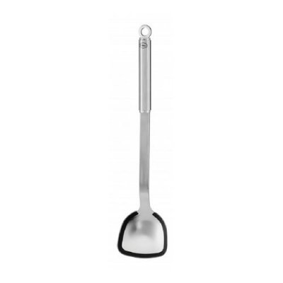 ROSLE  Round Handle Pan/wok Turner With Silicone Edge Argent&eacute;