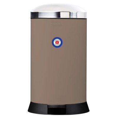 ROSSIGNOL  - Poubelle de cuisine &agrave; p&eacute;dale 20L bomba - Beige fonc&eacute;