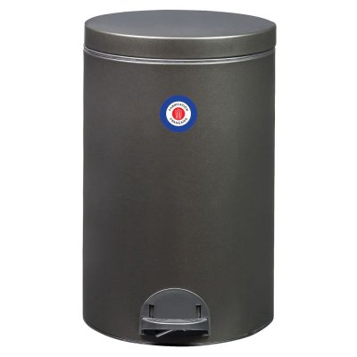 ROSSIGNOL  - Poubelle de cuisine &agrave; p&eacute;dale 20L elora - Gris fonc&eacute;