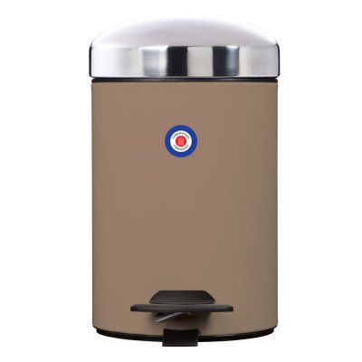 ROSSIGNOL  - Poubelle de salle de bain &agrave; p&eacute;dale 3L bonny - Beige fonc&eacute;
