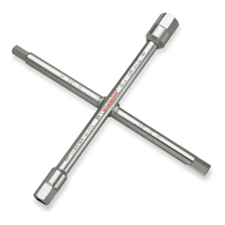 ROTHENBERGER  Cl&eacute; en croix pour plomberie, Dimensions : 220 x 220 mm