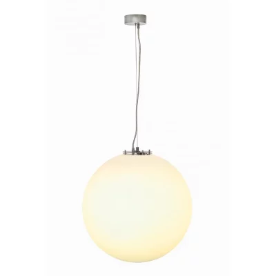 SLV Rotoball 50 suspension, gris argent blanc, e27 &eacute;co. &Eacute;nergie, max. 24w