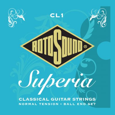 ROTOSOUND  CL1 Superia - Jeu de cordes guitare classique &agrave; boule - tension normale