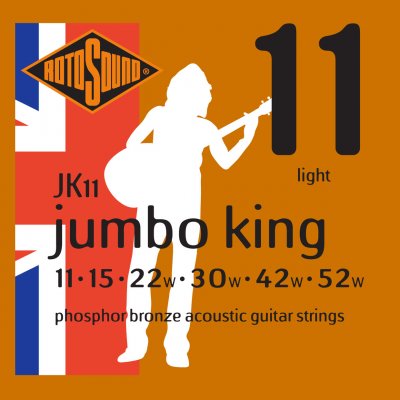 ROTOSOUND  JK11 11-52 Jumbo King - Jeu de cordes guitare acoustique