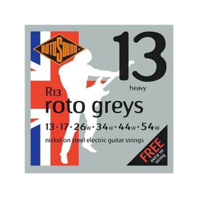 GENERIQUE Rotosound R13 Roto Greys - Jeu de cordes guitare &eacute;lectrique - 13-54