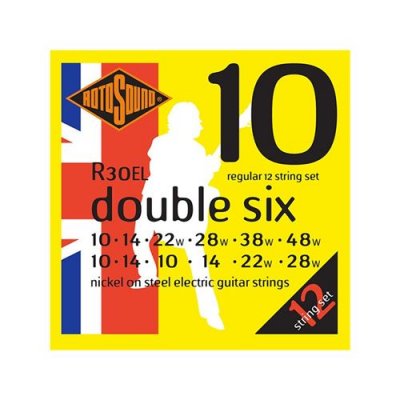 GENERIQUE Rotosound R30EL Double Six - Jeu de 12 cordes guitare &eacute;lectrique - 10-48/10-28