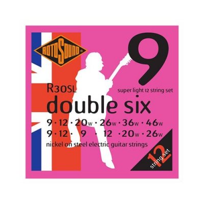 GENERIQUE Rotosound R30SL Double Six - Jeu de 12 cordes guitare &eacute;lectrique - 9-46/9-26