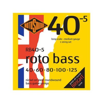 ROTOSOUND  RB40-5 Roto Bass - Jeu de 5 cordes basse - 40-125