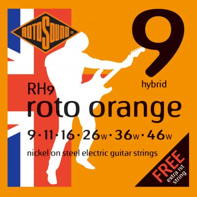 ROTOSOUND  Rh9 Roto Orange Jeu De Cordes Guitare &Eacute;lectrique 009 - 046