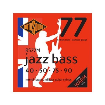 ROTOSOUND  RS77M Jazz bass - Jeu de cordes basse m&eacute;dium scale - 40-90
