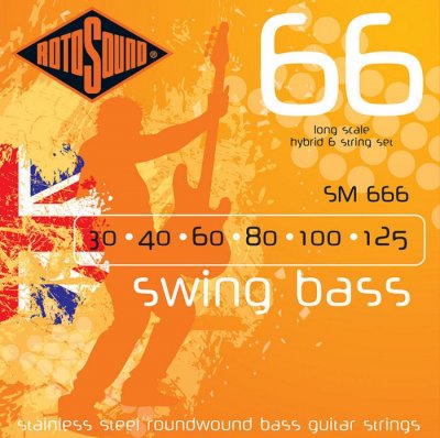 ROTOSOUND  Sm666 Swing Bass - Jeu De 6 Cordes Basse - 30-125