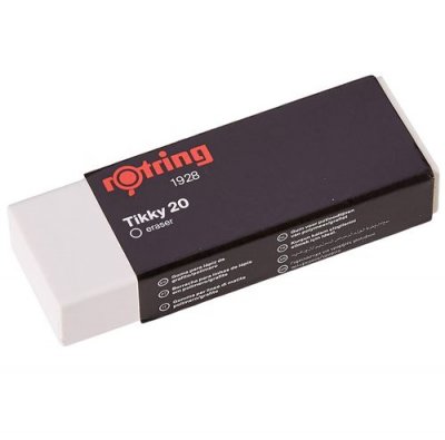 ROTRING  Gomme Tikky 20 Efface Tous Les Traits de Plomb et de Couleur sans R&eacute;sidus (S0195831)