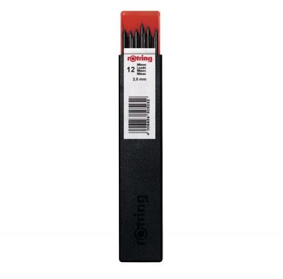 ROTRING  Mines pour porte-mines 2,0 mm, duret&eacute;: HB - Lot de 3