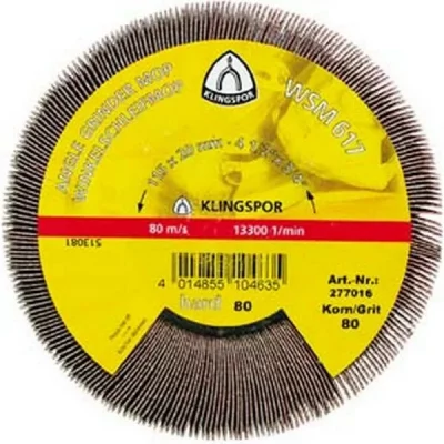 KLINGSPOR Roue &agrave; lamelles wsm 617 125x20mm G40  1 pcs