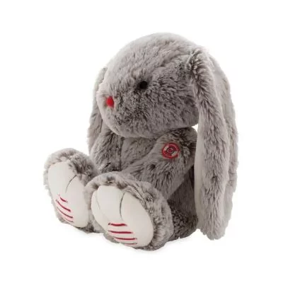 KALOO Rouge  : Peluche Lapin Gris (Large) aille Unique Coloris Unique
