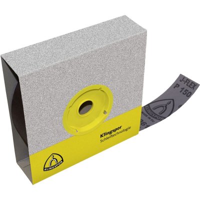 KLINGSPOR Rouleau abrasif KL 361 JF sur support toile. 40 x 25000 mm. Grain 120.