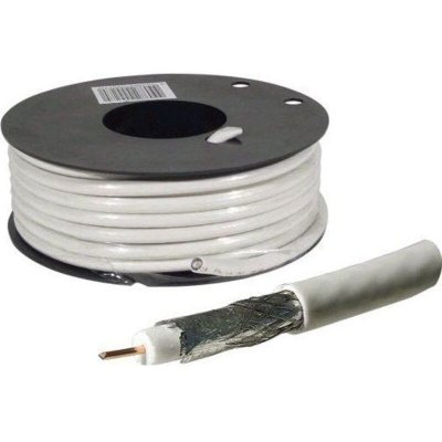 EXERTIS CONNECT Rouleau de c&acirc;ble antenne TV ou Satellite 75 Ohms - 25m