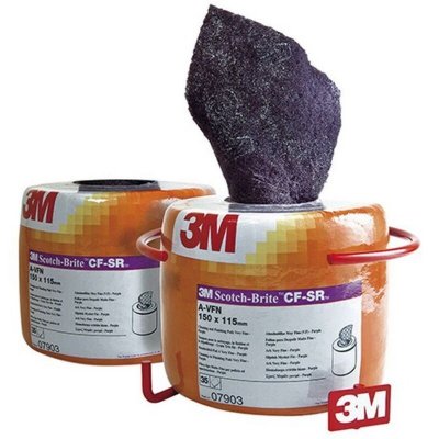 3M Rouleau de finition et de nettoyage Scotch-Brite, 150 mm x 115 mm, violet, 1