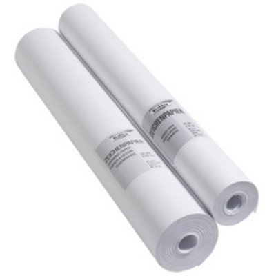 Rouleau de papier &agrave; peindre, blanc, 80G, longueur