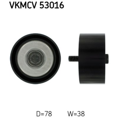 SKF Rouleau de renvoi/guide, courroie &agrave; nervures en V  VKMCV 53016