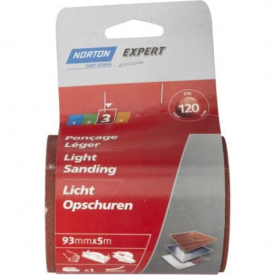 NORTON Rouleau norgrip expert - grain 120 - 93 mm x 5 m