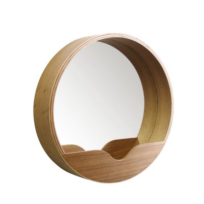 ZUIVER Round Wall - Miroir en bois 