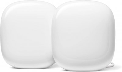 GOOGLE Routeur  Pack de deux routeurs Nest Wifi Pro, Wi-Fi 6E, Neige