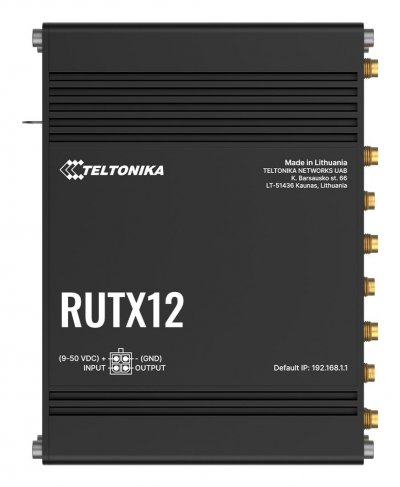 TELTONIKA Routeur industriel  RUTX12 4G LTE Cat 6 Wi-Fi RUTX12200000