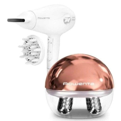ROWENTA  Cv6602es Hair Dryer And Facial Massager Clair