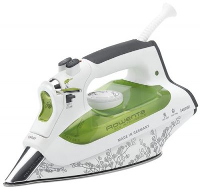 ROWENTA  DW6040 Fer &agrave; Repasser &agrave; Vapeur, 300 milliliters, Blanc et Vert