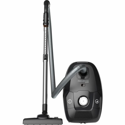 SEB Rowenta Green Force Max Silence RO6136EA - Aspirateur - traineau - sac - noir / argent