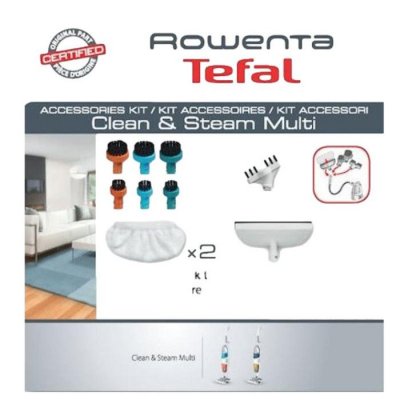 ROWENTA  Kit Accessoires Brosses Linettes Raclette Clean&Steam