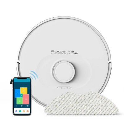 ROWENTA  X-Plorer RR8567WH robot aspirateur 0,3 L Sans sac Blanc