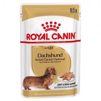 ROYAL CANIN BREED Royal Canin Adult Teckel p&acirc;t&eacute;e pour chien 2 bo&icirc;tes (24 x 85g)