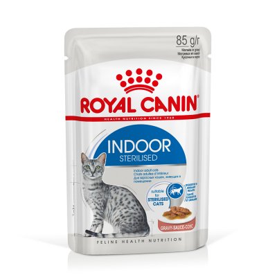 ROYAL CANIN  Indoor Sterilised en sauce - maxi lot % : 96 x 85 g