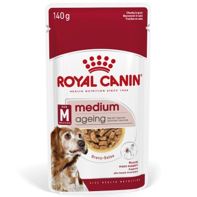 ROYAL CANIN  Medium Ageing 10+ Sachets pour chien 1 bo&icirc;te (10 x 140 g)