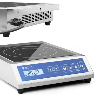 ROYAL CATERING  Plaque &agrave; induction - 28 cm - 60 &agrave; 240 &deg;C - &Eacute;cran tactile - Minuterie RCIK-3500GP