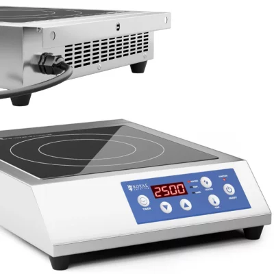 ROYAL CATERING  Plaque &agrave; induction - 28 cm - 60 &agrave; 240 &deg;C - Minuterie RCIK-3500CG