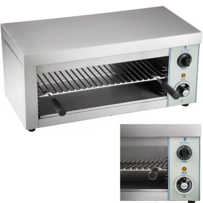ROYAL CATERING  - Salamandre Toaster En Inox Rces-2000-Ego 230 v 2000 w 250&deg;C Minuterie 15Mn - Argent