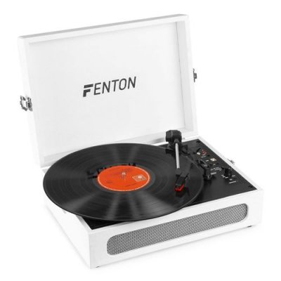 FENTON RP118F Platine Vinyle Bluetooth avec Haut-parleurs Int&eacute;gr&eacute;s Beige