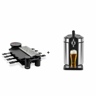 H.KOENIG Rp360 +bw1880 appareil a raclette 4 en 1 et tireuse a biere 5l 