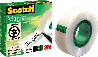SCOTCH Ruban adh&eacute;sif Invisible -  - 19mmx33m