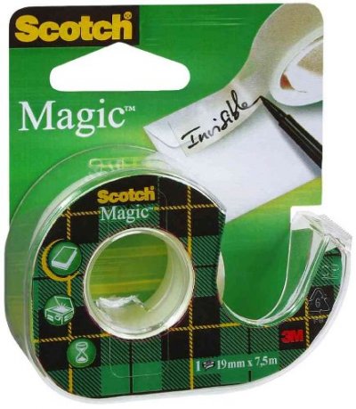 SCOTCH Ruban Adh&eacute;sif Magic 810 Recharge sur D&eacute;rouleur, 19mm x 7.5m