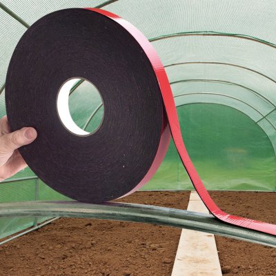 IDMARKET Ruban adh&eacute;sif mousse thermique anti-chaleur pour arceau serre de jardin